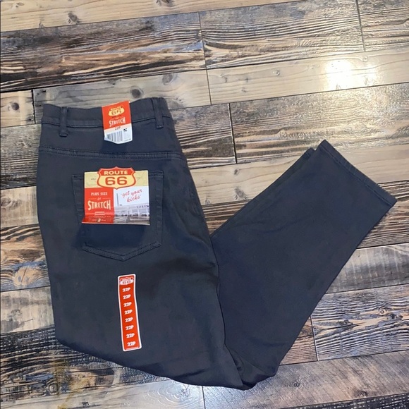 Vintage NWT Route 66 Grey Skinny Jeans size 22P - Picture 1 of 4